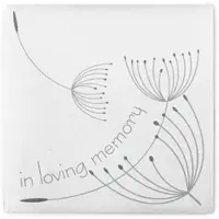 Sovie HORECA Serviette In Loving Memory in weiß aus Linclass Airlaid 40 x 40 cm, 50 Stück - Trauer