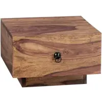KADIMA DESIGN Design Nachttisch MUMBAI Massiv-Holz 40x40x25 cm in Massivholz | Gr.: onesize