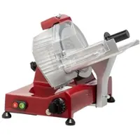 Fac - Allesschneider Elektrischer Schwerkraftvorschub CE Domestic Model S 220 AF mit festem Spitzer - ROT