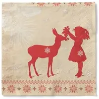 Sovie HORECA Serviette Sarah aus Tissue 40 x 40 cm, 100 Stück - Weihnachten