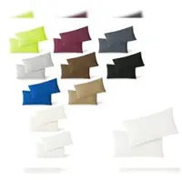 EXKLUSIV HEIMTEXTIL Jersey Kissenbezug Hülle 2 Sparpack Set mit Reißverschluss hochwertige Qualität 40 x 80 cm weiss