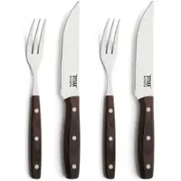 Amefa PORTERHOUSE Steakbesteck Set, Edelstahl 18/0, 4-teilig