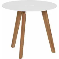 Siena Garden Alba Beistelltisch Ø50x45 cm Teakholz Couchtisch Kaffeetisch Wohnzimmertisch
