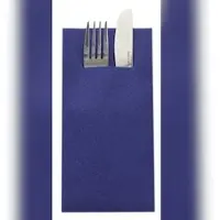 Sovie HORECA Besteckserviette Royalblau aus Linclass Airlaid 40 x 40 cm, 75 Stück