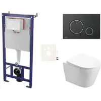SAT Wand-WC Set für Vorwandmontage + Infinitio WC SIKOSSIN78K