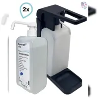 Blanc HYGIENIC SET: Hebelspender 1.000ml + 2x 1 Liter Haut- und Händedesinfektion mit vormontierter Pumpe