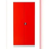 Proregal Garderobenspind Seal | HxBxT 195x92x42 cm | Grau-Rot