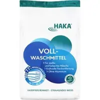 HAKA Waschmittel Vollwaschmittel, ohne Aluminium, Pulver, Konzentrat, 3kg, Waschladungen 77