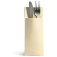Ornamensa Airlaid 1250 Besteckservietten Bestecktaschen creme 32x40cm, Stoffähnlich, hochwertige Einwegserviette