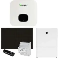 Growatt 5kWp PV Komplettanlage mit Glas Glas Modulen und 10kWh Speicher