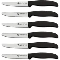 Sanelli Ambrogio Supra - Packung mit 6 halbgezahnten Tafelmessern 11 cm