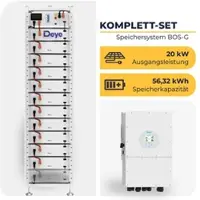 Deyee Toys Hybrid-Wechselrichter SUN-20K-SG01HP3-EU-AM2 mit BOS-G | Hochvolt-Speichersystem | 3-phasig | 20 kW | 56,32 kWh