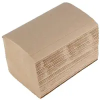 Daybays 1000 Stk. Servietten "System One" 21x16 cm 2-lagig 1/2 Falz Havanna Natur Braun