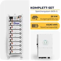 Deyee Toys Hybrid-Wechselrichter SUN-20K-SG01HP3-EU-AM2 mit BOS-G | Hochvolt-Speichersystem | 3-phasig | 20 kW | 40,96 kWh