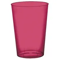 Monouso - Wiederverwendbarer Schnapsglas PS Moon Koralle Transparent 230ml (50 Stück)