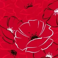 Papstar 10 X 20 Servietten, 3-lagig 1/4-Falz 40 cm x 40 cm "Red Passion"