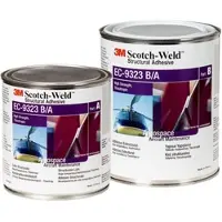 3M Scotch-Weld Struktureller Epoxy-Klebstoff EC-9323 B/A, 1 Liter, Rotorange