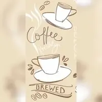 Mank Serviette aus Airlaid, Tasty Coffee in Braun 33 x 33 cm, 1/8- Falz, 50 Stück -Kaffee Tee Kakao