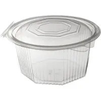 Daybays 900 Stk. Haushaltsbox PP 2000 ml 220x216x88 mm 8 Eckig Salat-Box Alpha mit anhängendem Deckel