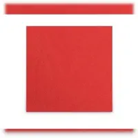 Plock GmbH Servietten Funny - 2-lagig - 1/4-Falz - 24 x 24 cm - 3600 Tafelservietten - rot