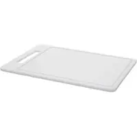 Eva Tranchierbrett mit Rille PE weiss 40x30x1 cm