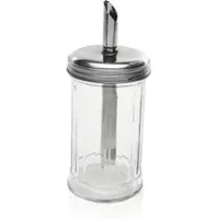 WAS Germany - Zuckerspender Set, 300 ml, Ø 70 cm, Set á 6 Stück, Edelstahl, Glas