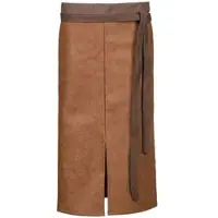 Exner Petguard Exner 173 - Bistroschürze in Lederoptik mit Schlitz, B 100 x L 75 cm : cognac Pull-Up Rindleder