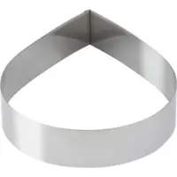 Schneider - Dessert-/Tortenring "Tropfen" 160 mm, Höhe: 5 cm, Edelstahl