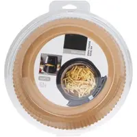 Wellhome - 50er Set Airfryer-Backpapier mit Silikonöl ø20x4,5cm