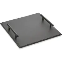 WAS Germany Naturschieferplatte mit Griffen SLATE LINE, 30 x 30 cm, Naturschiefer