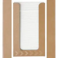 Duni Bio Dunisoft Serviette 20 x 20 cm Braun, 1200 Stk/Krt (12 x 100 Stk)