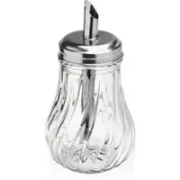 WAS Germany - Zuckerspender Set, 120 ml, Ø 7 cm, Set á 6 Stück, Edelstahl, Glas