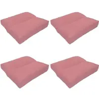 NYVI Loungekissen SunLounge Outdoor 40x40 cm Fuchsia 4er Set - Wasserabweisend, Schmutzabweisend, Bequem, für Stühle, Bänke, Boden