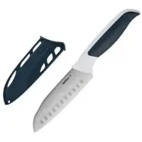 Zyliss Santokumesser Comfort E920214, 12 cm Edelstahlklinge mit Kullenschliff, Kunststoffgriff