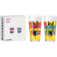 Ritzenhoff & Breker Ritzenhoff Trinkbecher Farbknall 2er-Set 003, Becher, Daniel Fatemi , Kristallglas, 432 ml, 3491003