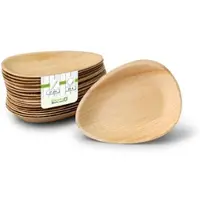 Greenbox - Palmblatt Teller "Palmware" 17 cm, tropfenförmig, 25 St.