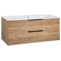 Evenes WTU + Keramik-WT LOSSA Asteiche Cortina 2 Auszüge Breite 1210 mm