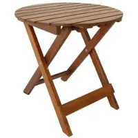 Prestige Home Living Outdoor Gartentisch rund Ø 46 x 45 cm Massivholz Akazie