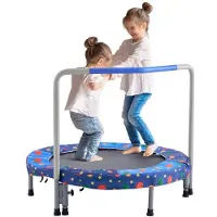 StarTech.com Faltbares Trampolin 100 kg - Rebounder Trampolin 91,44 cm - Blau - Outdoor Fitnessgerät - für Kinder und Erwachsene