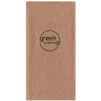 VEPATIM 500x Servietten natur 2-lagig 1/8 Falz 33x33cm kompostierbar