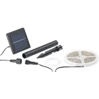 Lunartec Solar-LED-Streifen mit 180 tageslichtweißen LEDs, 3 m, wetterfest IP65