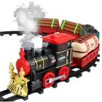 Playtastic Batteriebetriebener Zug mit Dampf, Sound- und Licht-Effekten, 210 cm