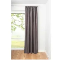 Ondeco Schlaufenschal Balance Gardinen Blickdicht Vorhang Schlafzimmer 1er Set Farbe: Grau, Größe: 135x245 cm