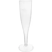 Monouso - Mehrweg Sektglas aus PS Premium 140ml (10 Stück)
