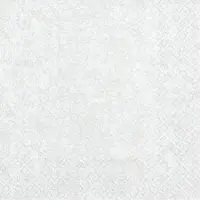 Home Fashion , Modern Colours white, Lunch-Servietten aufgefaltetes Maß 33 cm x 33 cm, im Viertelfalz, 20 Stück pro Pack, 12 Pack pro Karton