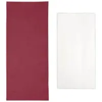 Monouso - Bestecktaschen mit Servietten Bordeaux 11x25cm (100 Stück)