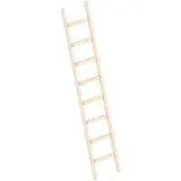 Layher Anlegeleiter 1052, Länge 2,45m, aus Holz mit 8 Sprossen