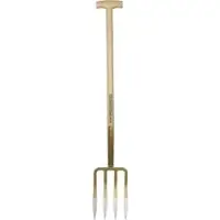 SHW Spatengabel 54370, T-Griff, mit 4 Zinken, aus Stahl, Länge 115cm