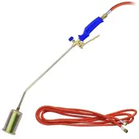 AGT Profi Gas-Abflammgerät & Unkrautbrenner, 5-m-Schlauch, 1.200 °C, 52 kW