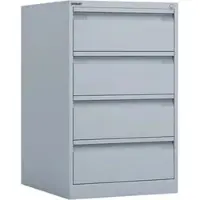 Bisley Karteischrank KS24-645, für DIN A5, 2-bahnig, mit 4 Schüben, lichtgrau